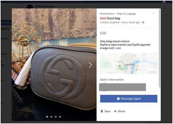 劳力士手表50英镑、Gucci包41英镑，Facebook Marketplace究竟是一个怎样的交易平台？